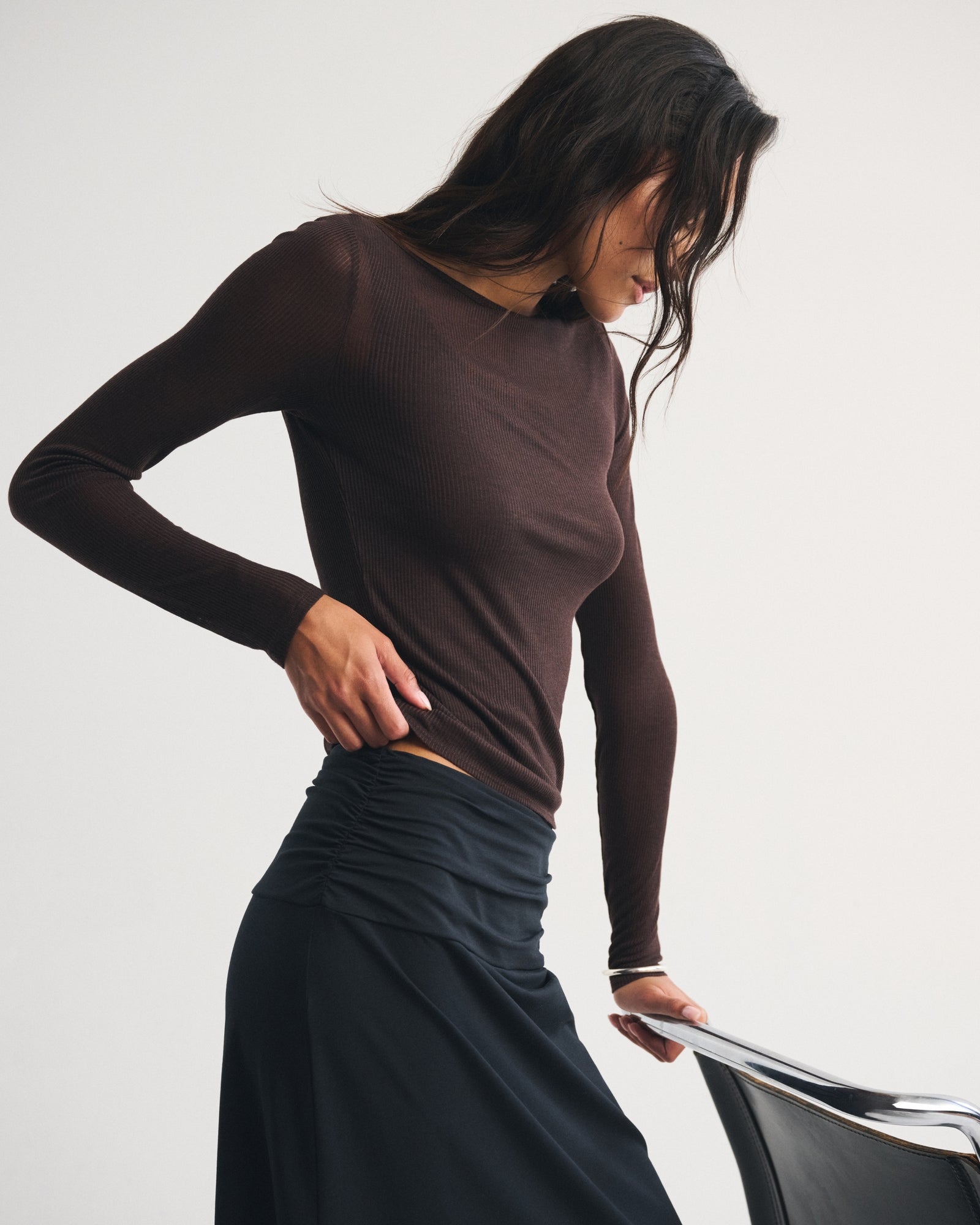 Abercrombie Long-Sleeve Rib Top and Tank Set