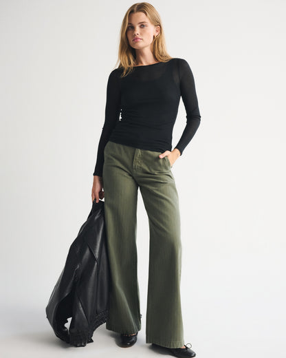 Abercrombie Long-Sleeve Rib Top and Tank Set