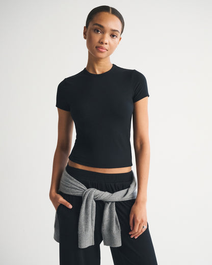 Abercrombie Modal-Blend Lounge Rib Baby Tee