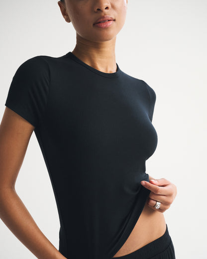 Abercrombie Modal-Blend Lounge Rib Baby Tee