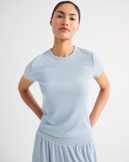 Abercrombie Modal-Blend Lounge Rib Baby Tee
