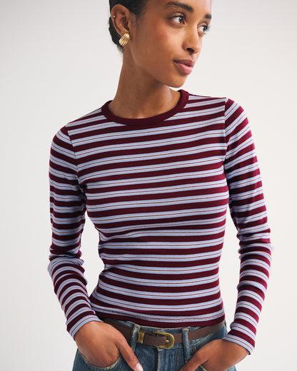 Abercrombie Long-Sleeve Tuckable Jersey Baby Tee