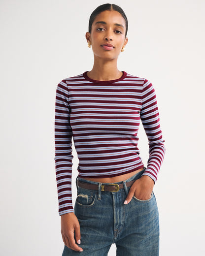 Abercrombie Long-Sleeve Tuckable Jersey Baby Tee