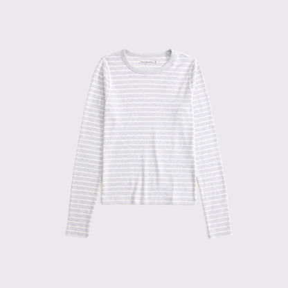 Abercrombie Long-Sleeve Tuckable Jersey Baby Tee