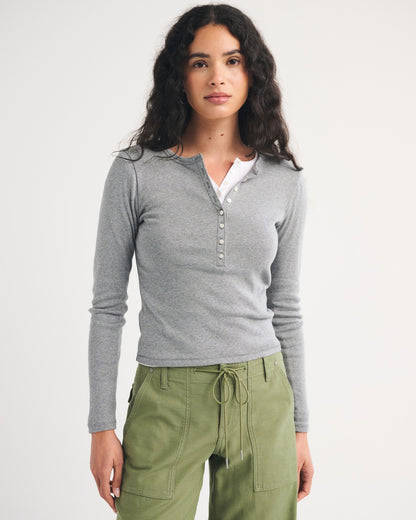 Abercrombie Long-Sleeve Henley