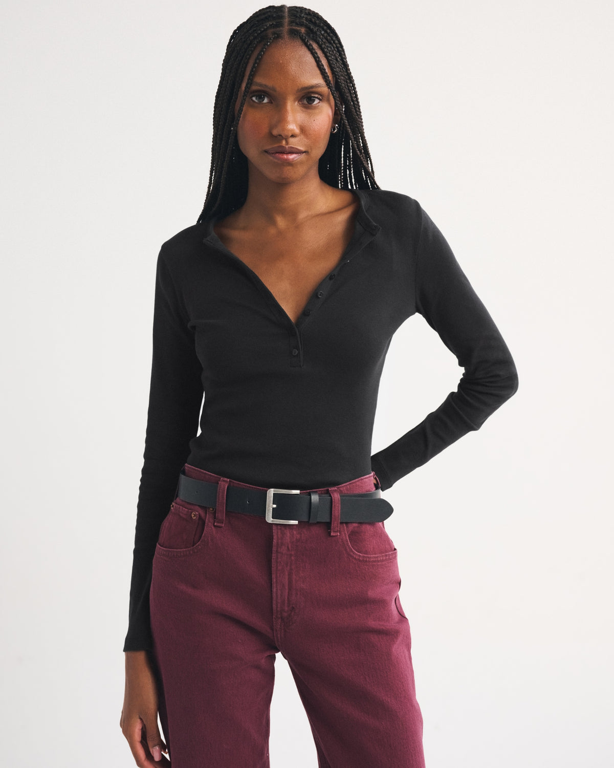 Abercrombie Long-Sleeve Henley