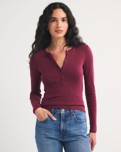Abercrombie Long-Sleeve Henley