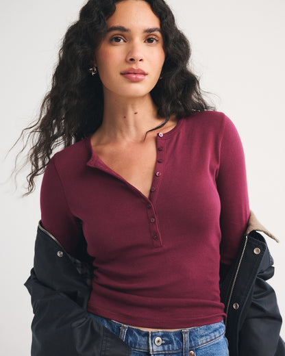 Abercrombie Long-Sleeve Henley
