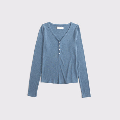 Abercrombie Modal-Blend Lounge Rib Henley
