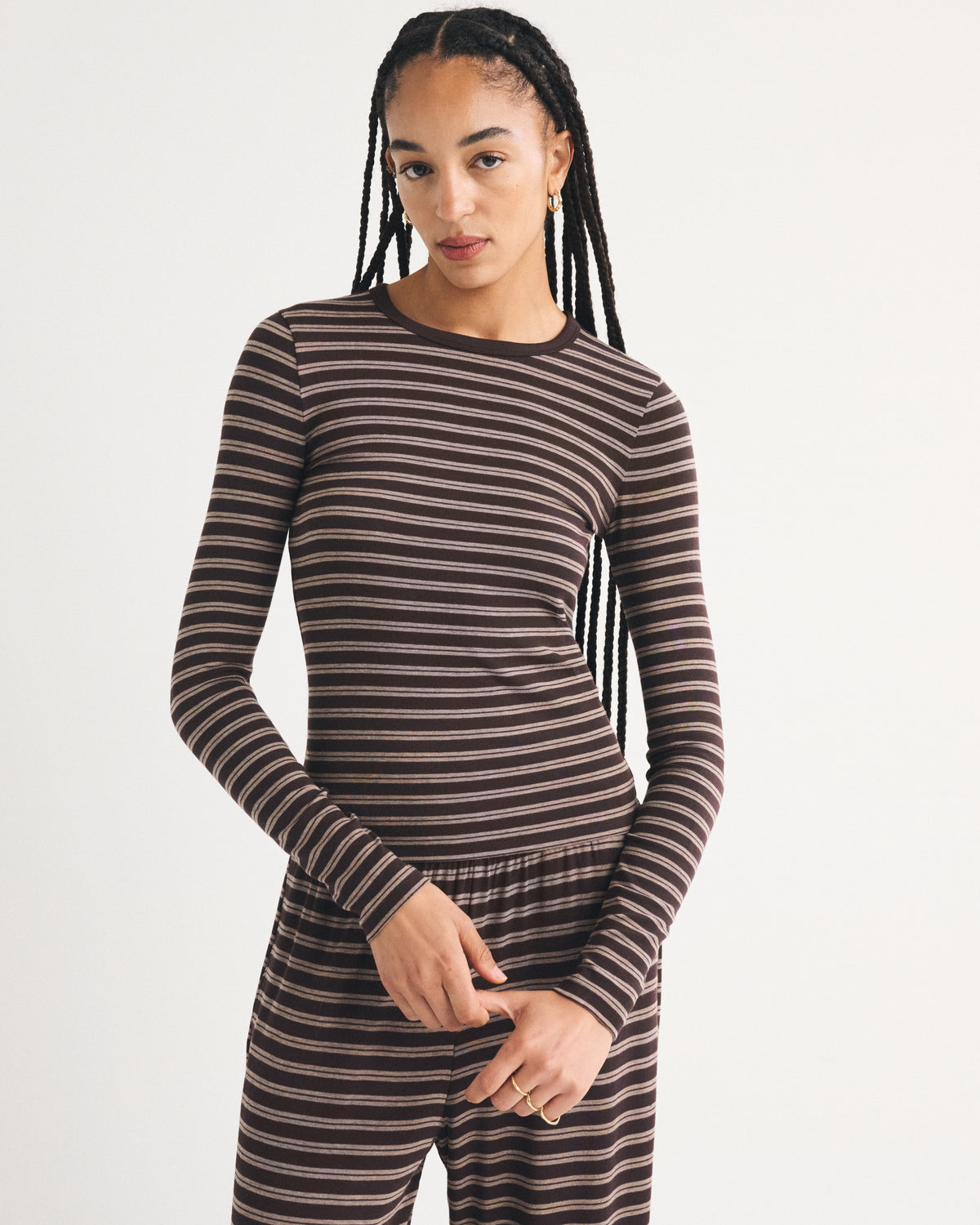 Abercrombie Long-Sleeve Modal-Blend Lounge Tee