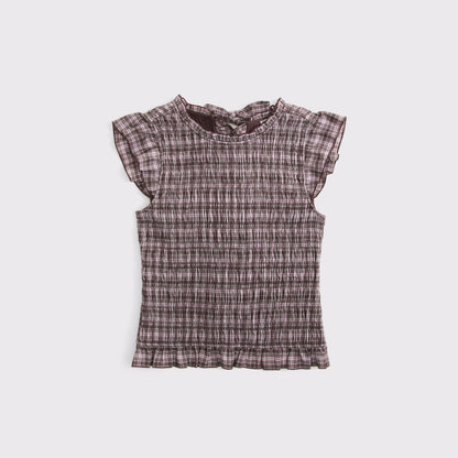 Abercrombie 100% Cotton Tie-Back Smocked Top