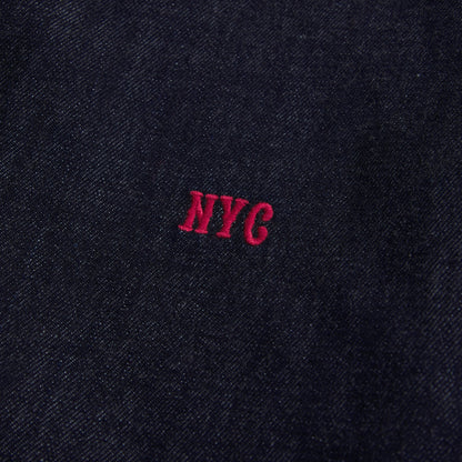 Abercrombie Abbode Oversized Embroidered Denim Shirt
