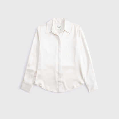 Abercrombie Satin Button-Through Shirt