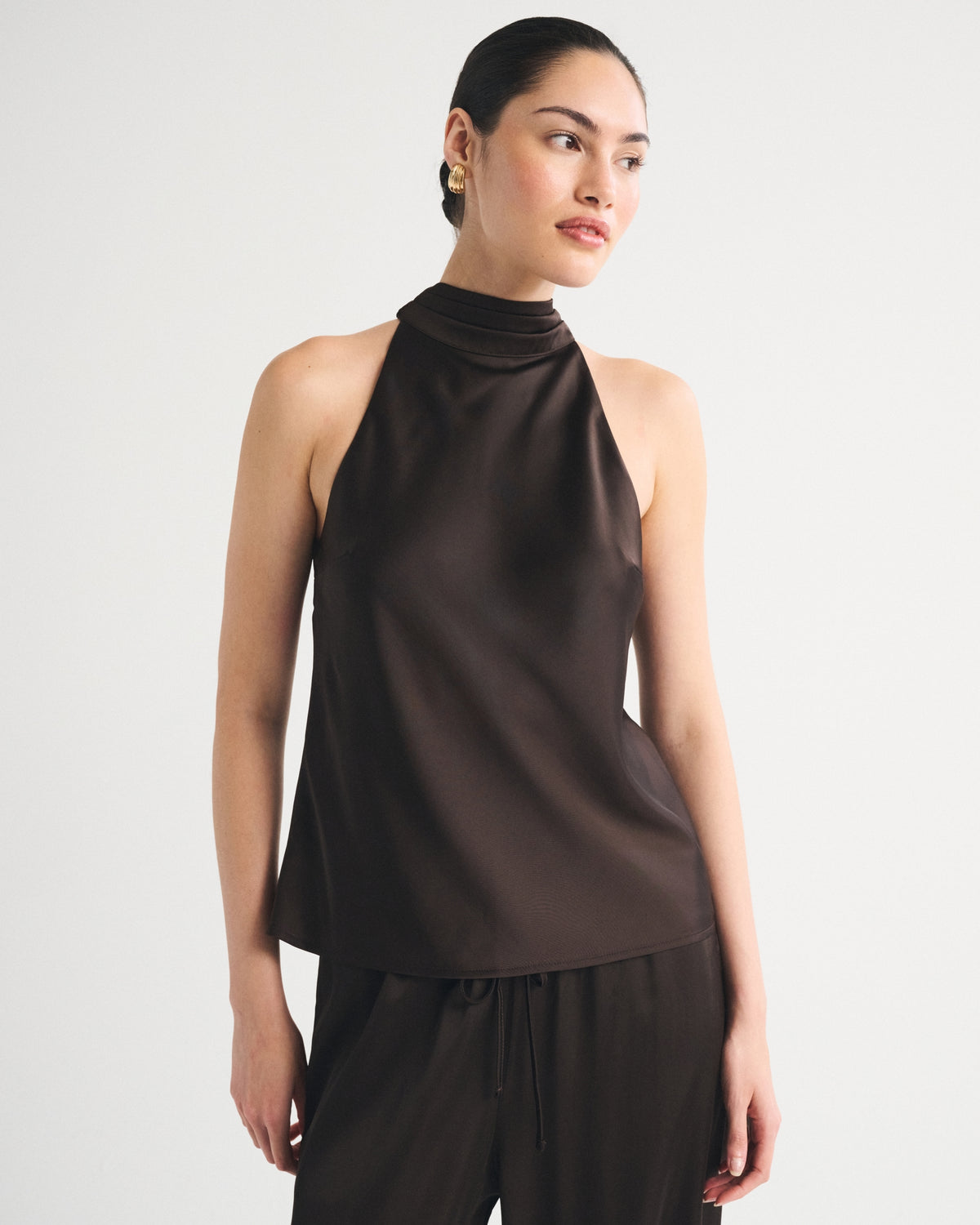 Abercrombie Satin Halter Top