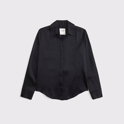 Abercrombie Satin Button-Through Shirt