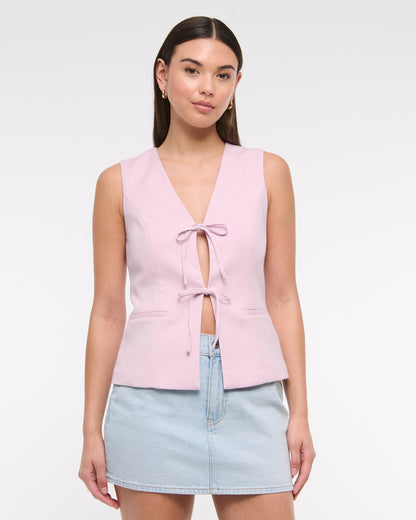 Abercrombie Tie-Front Tailored Vest