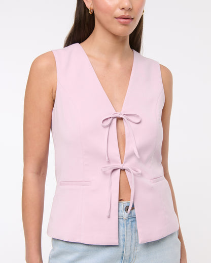 Abercrombie Tie-Front Tailored Vest