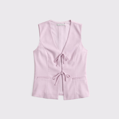 Abercrombie Tie-Front Tailored Vest