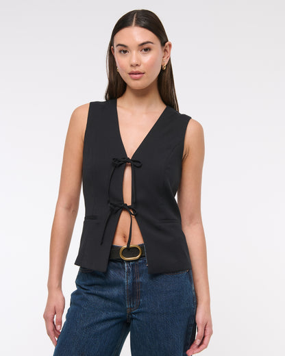 Abercrombie Tie-Front Tailored Vest