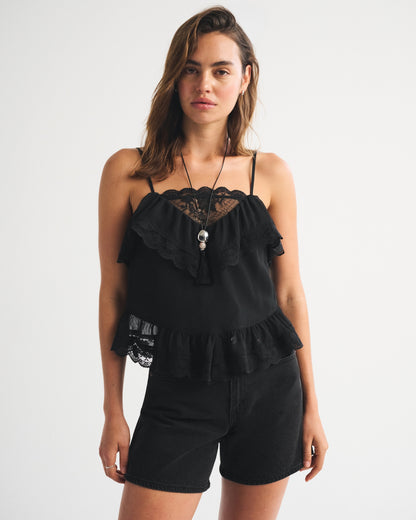 Abercrombie Sheer Lace Cami