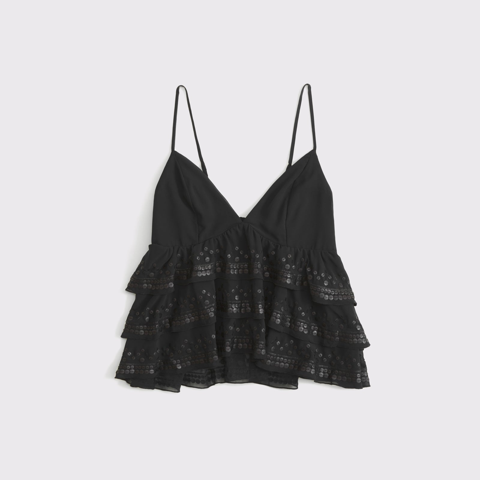 Abercrombie Sequin Tiered Cami