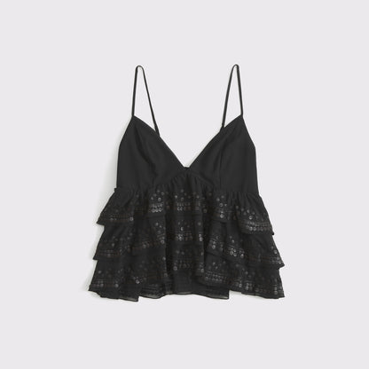 Abercrombie Sequin Tiered Cami