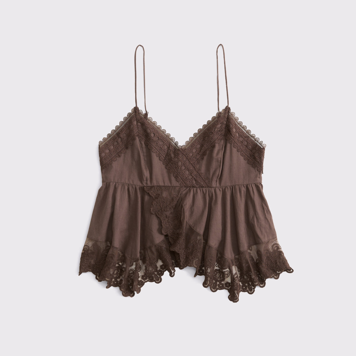 Abercrombie Babydoll Lace-Trim Cami