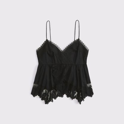 Abercrombie Babydoll Lace-Trim Cami