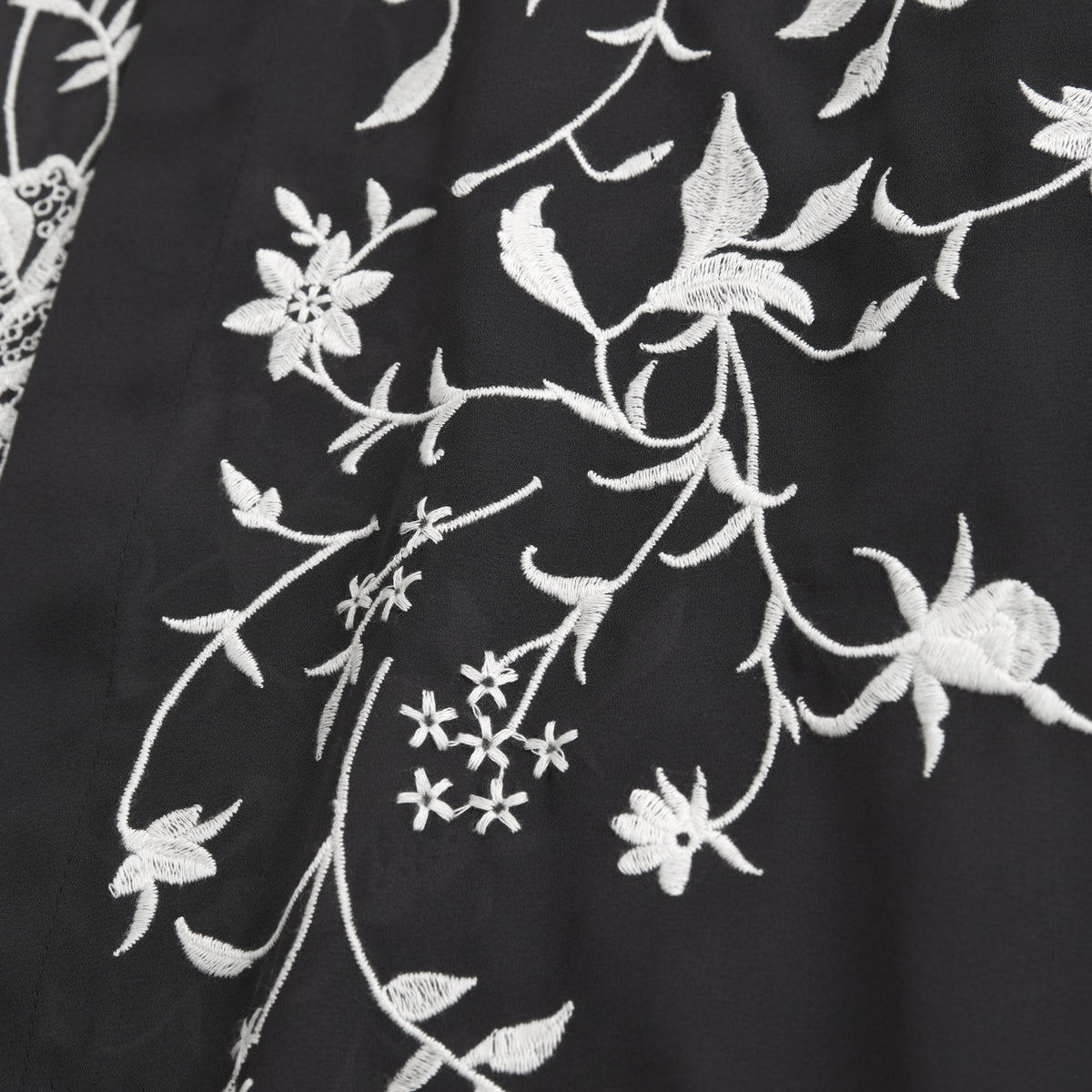 Abercrombie Embroidered Fringe Shawl