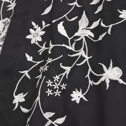 Abercrombie Embroidered Fringe Shawl