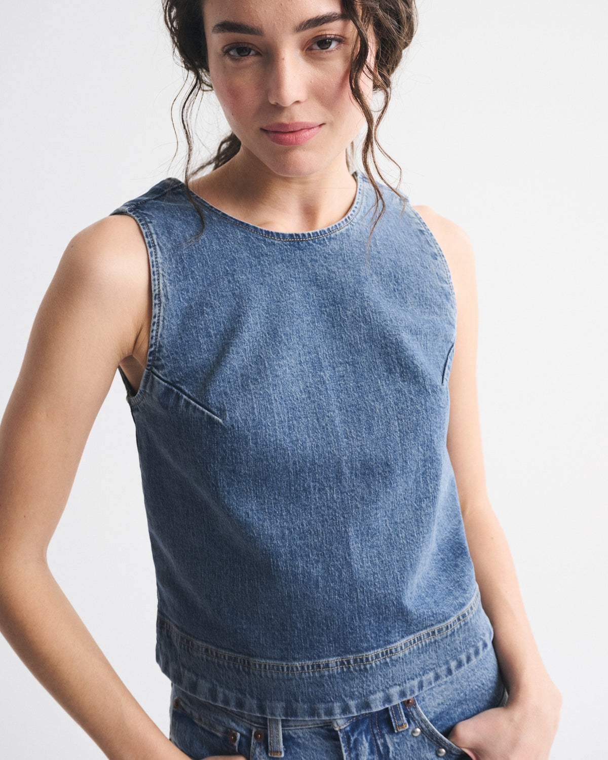 Abercrombie Denim Shell Top