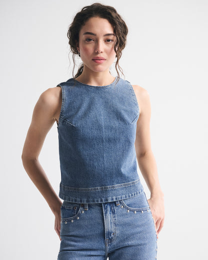 Abercrombie Denim Shell Top