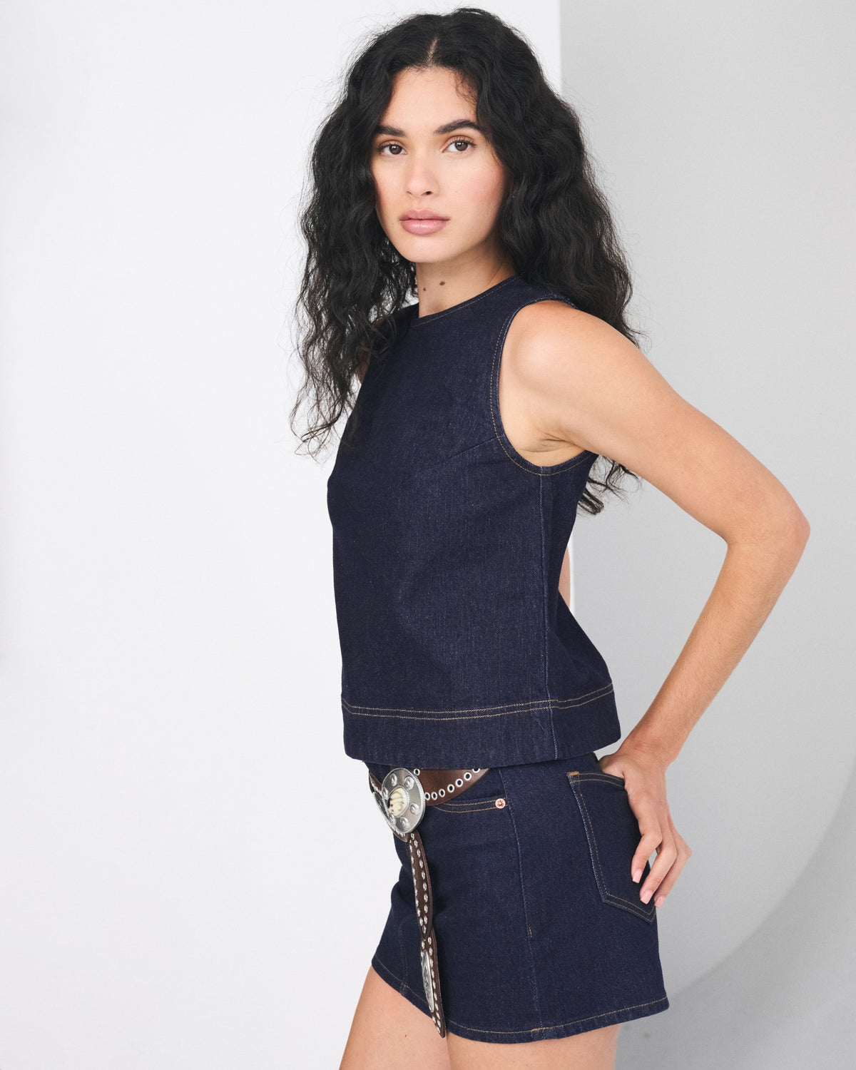 Abercrombie Denim Shell Top