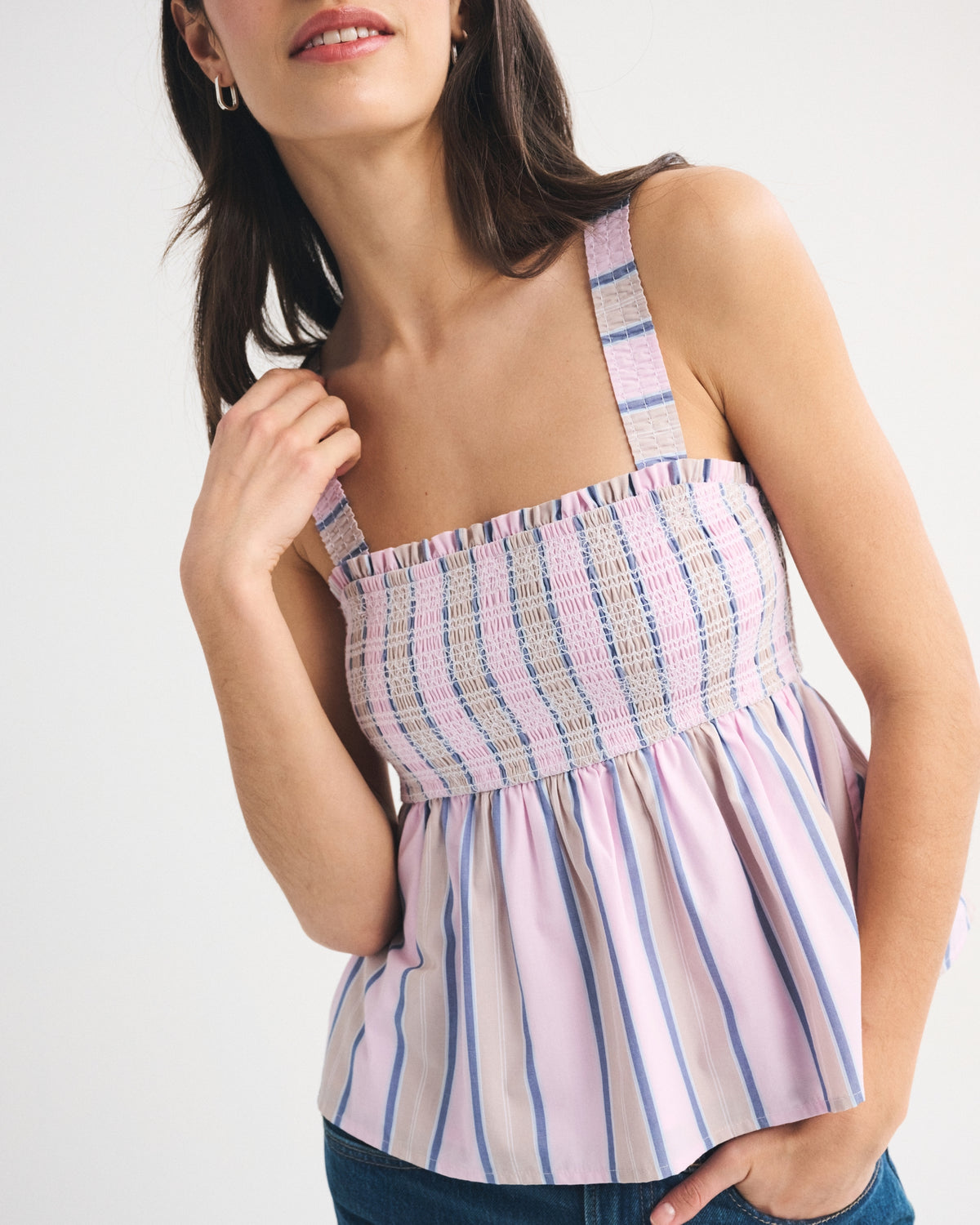 Abercrombie 2-in-1 Convertible Smocked Top