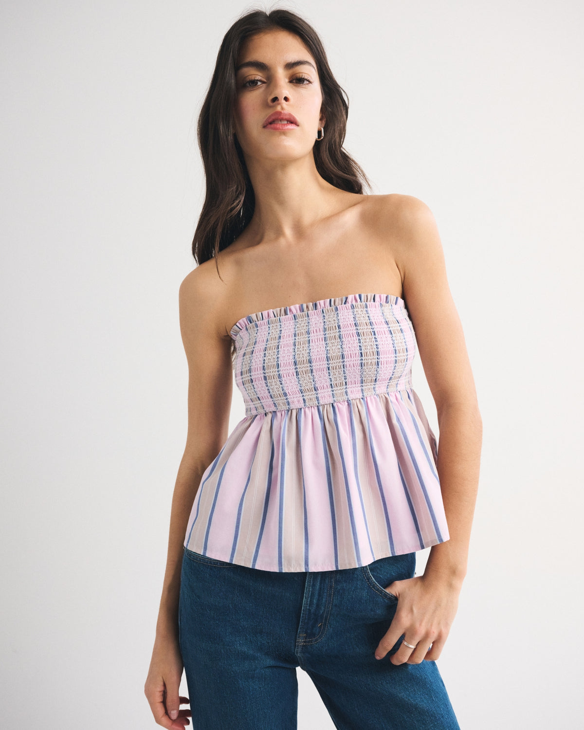 Abercrombie 2-in-1 Convertible Smocked Top