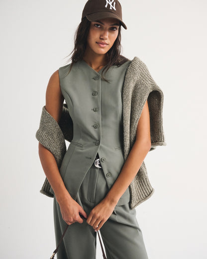Abercrombie Tailored Button-Up Vest