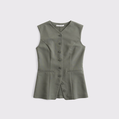 Abercrombie Tailored Button-Up Vest