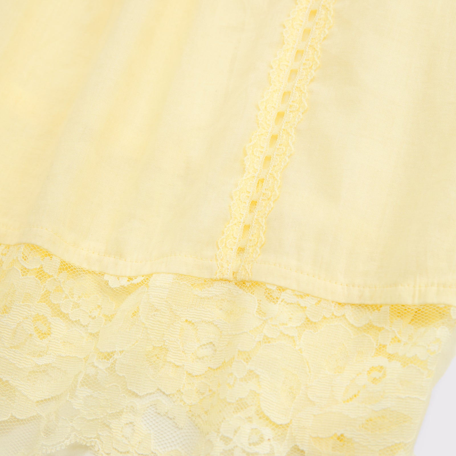 Abercrombie 100% Cotton Lace-Trim Button-Up Blouse