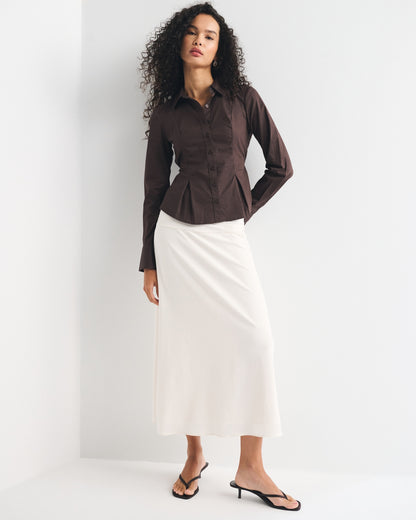 Abercrombie Cinched Poplin Shirt