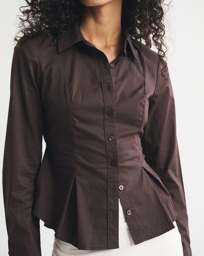 Abercrombie Cinched Poplin Shirt