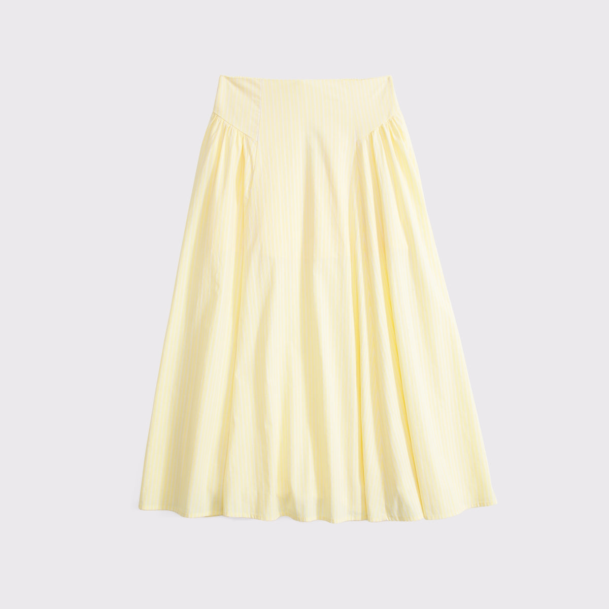 Abercrombie A&F Dylan Poplin Ultra High Rise Midi Skirt