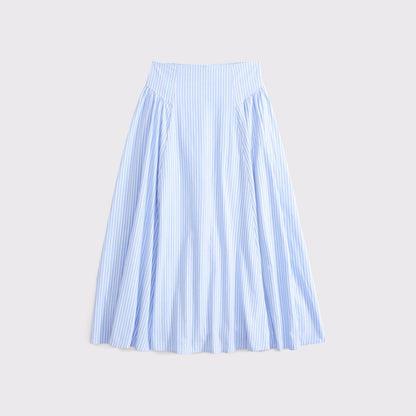 Abercrombie A&F Dylan Poplin Ultra High Rise Midi Skirt