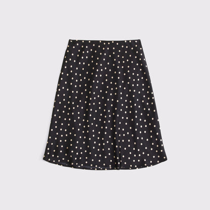 Abercrombie Satin Knee-Length Midi Skirt