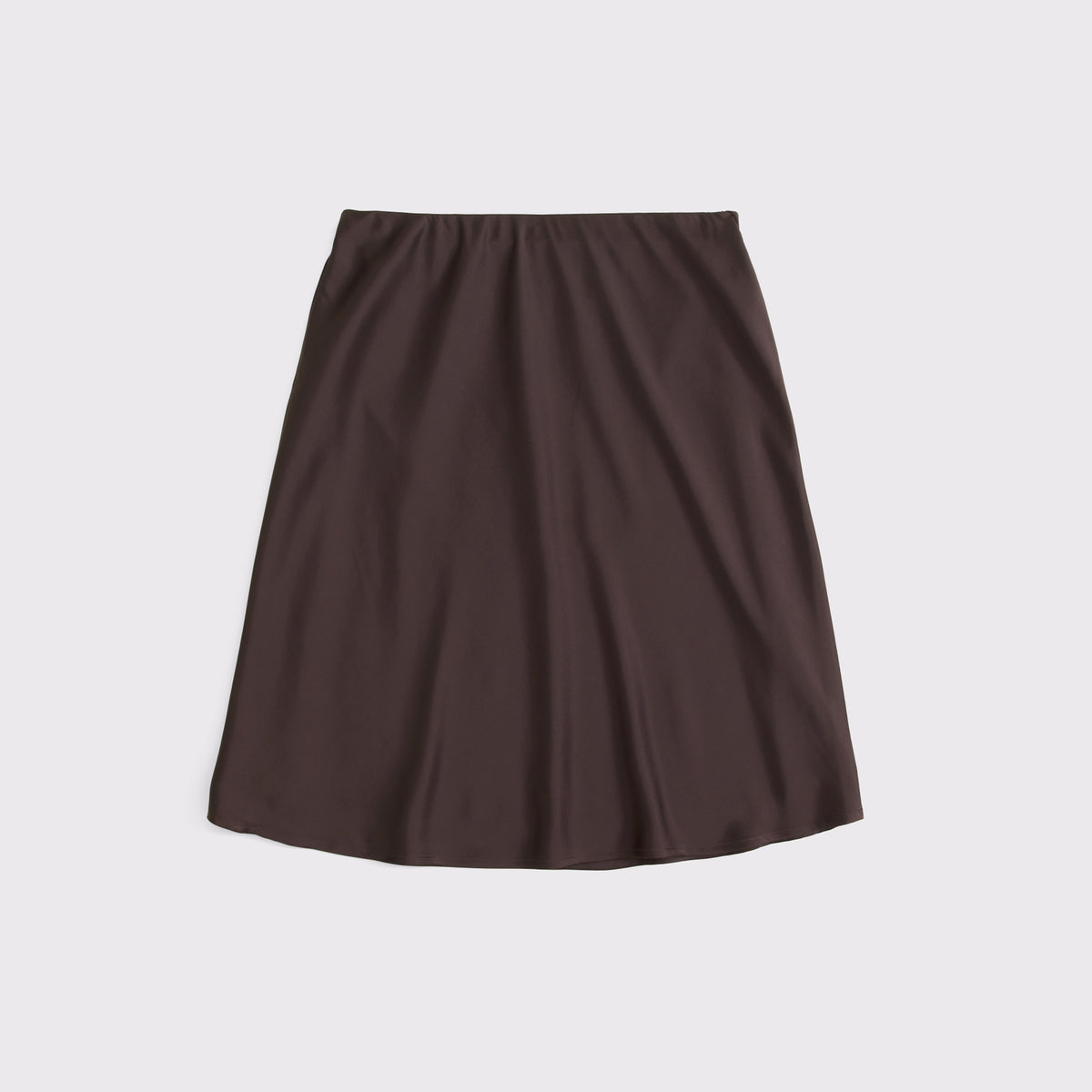 Abercrombie Satin Knee-Length Midi Skirt