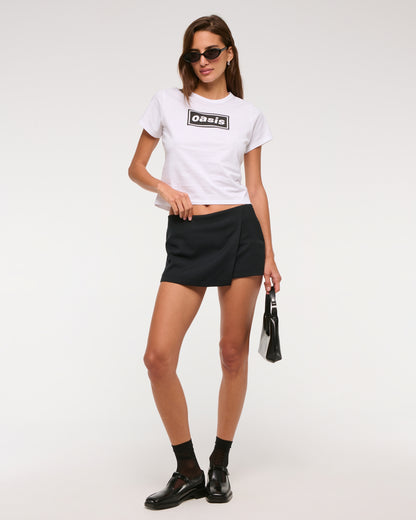 Abercrombie The A&F Scarlett Low Rise Micro Wrap Mini Skort