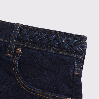 Abercrombie Mid Rise Denim Mini Skort