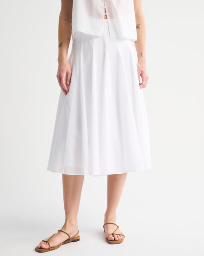 Abercrombie 100% Cotton Godet Midi Skirt