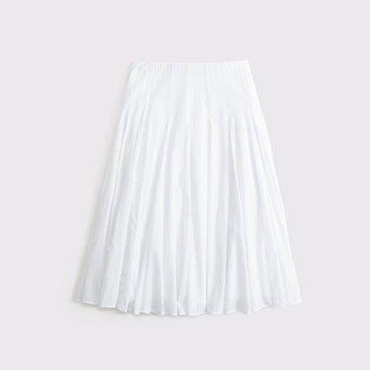 Abercrombie 100% Cotton Godet Midi Skirt