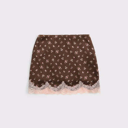 Abercrombie Lace Hem Mini Skort