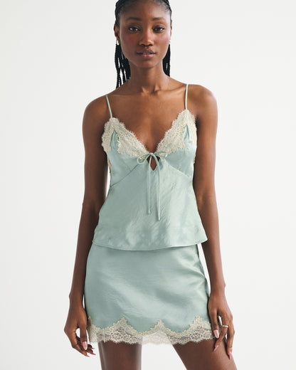 Abercrombie Lace Hem Mini Skort